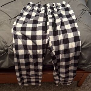 Black and White Checkered Pajama Pants